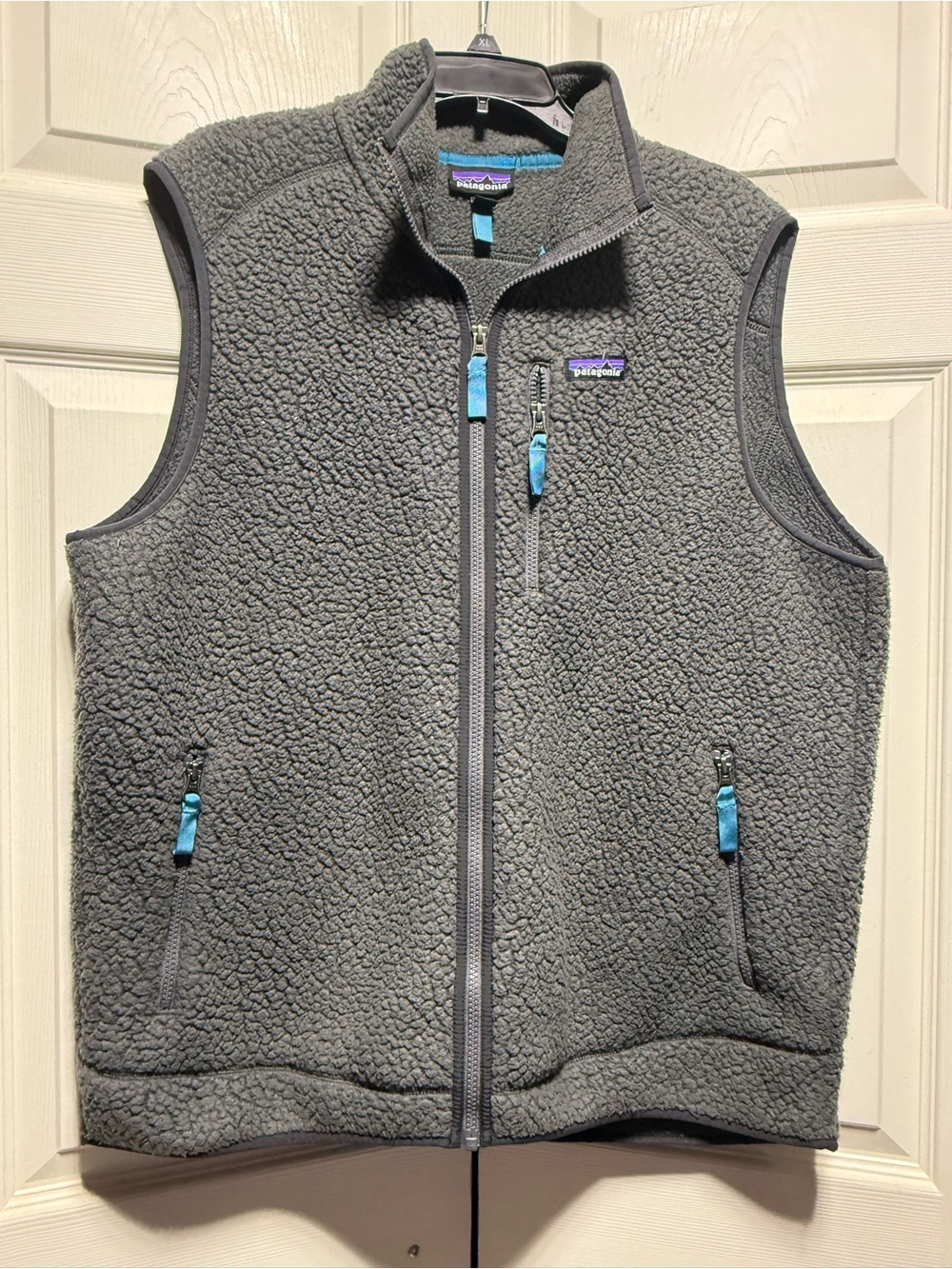 Patagonia Men's Retro Pile Vest gray size XL fill zip preppy outdoor wear